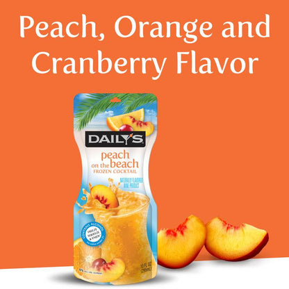 Daily's Frozen Peach On The Beach Daiquiri 10oz Pouch