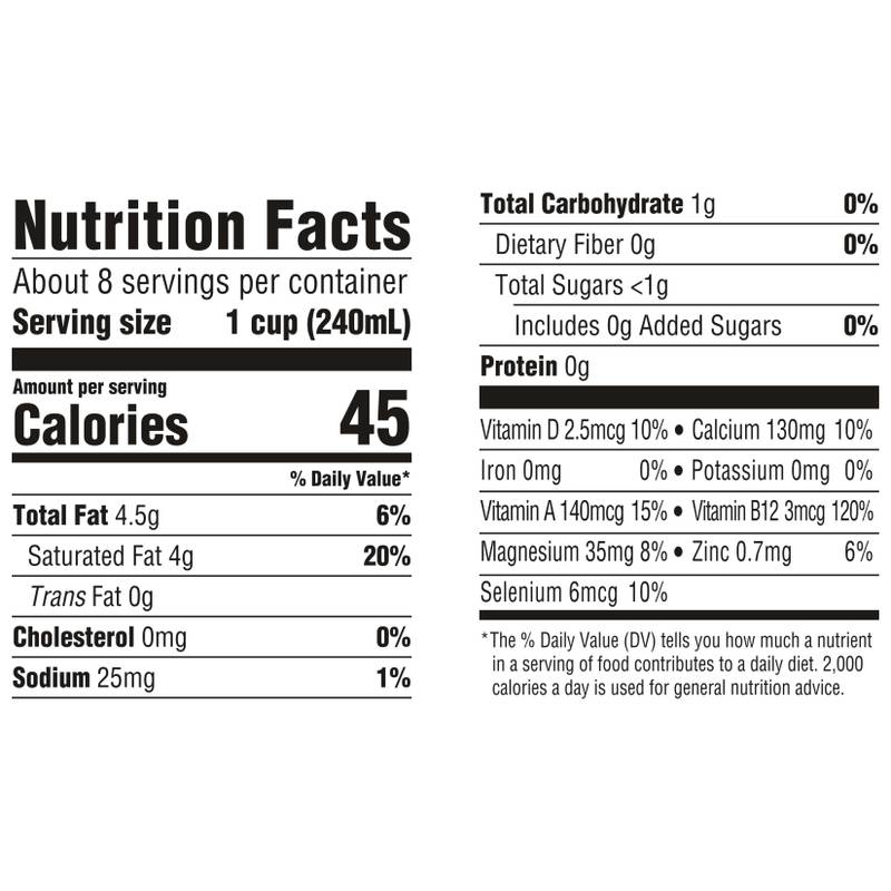 So Delicious Organic Unsweetened Coconut Milk 64oz