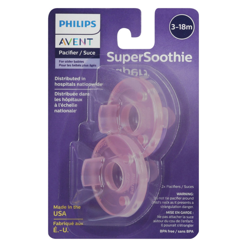 Philips Avent BPA Free Soothie Pacifier 3+months, 2ct.
