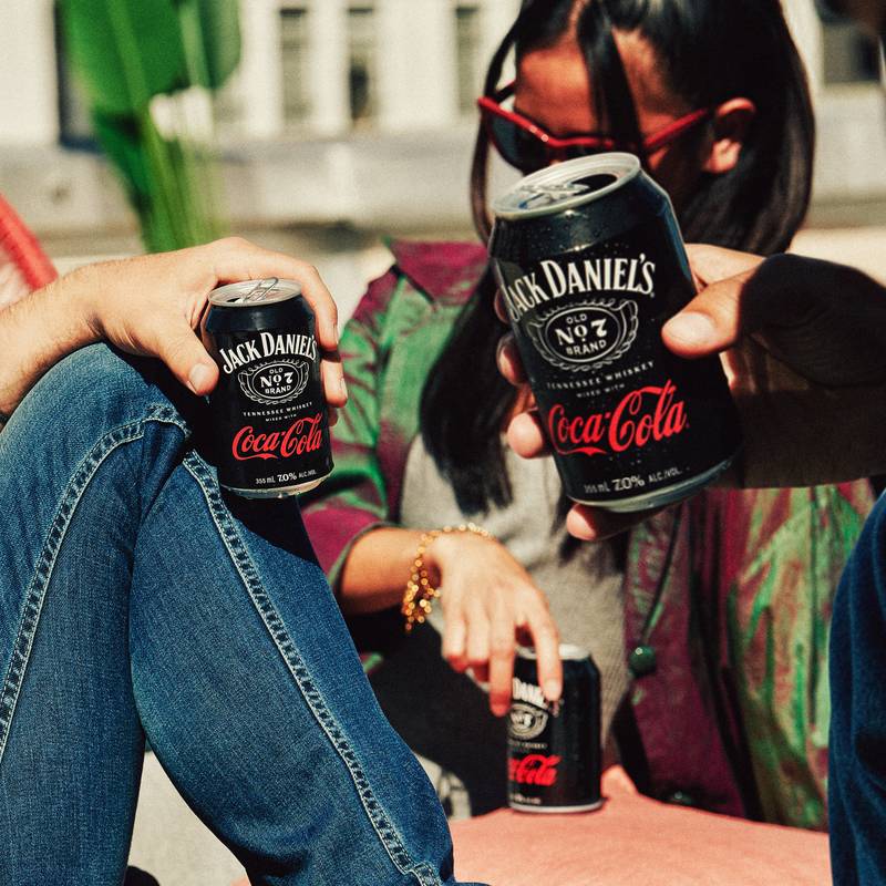 Jack Daniel's & Coca-Cola 4pk 355ml Can 5% ABV