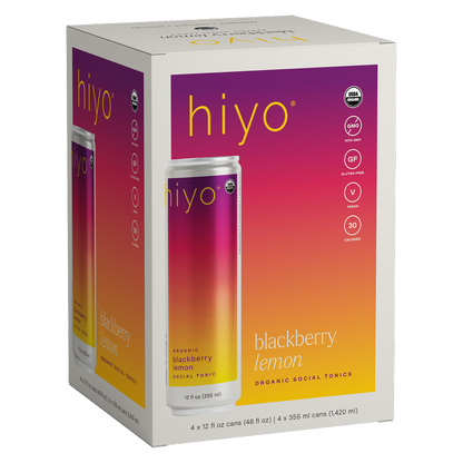 Hiyo Blackberry Lemon 4pk 12oz Can