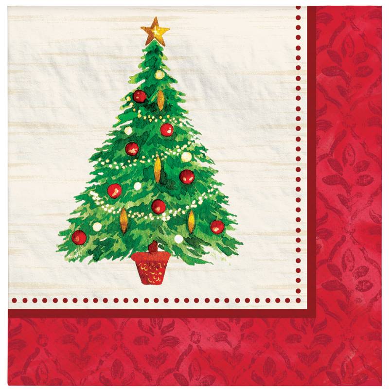 Amscan Christmas Linen 16 ct