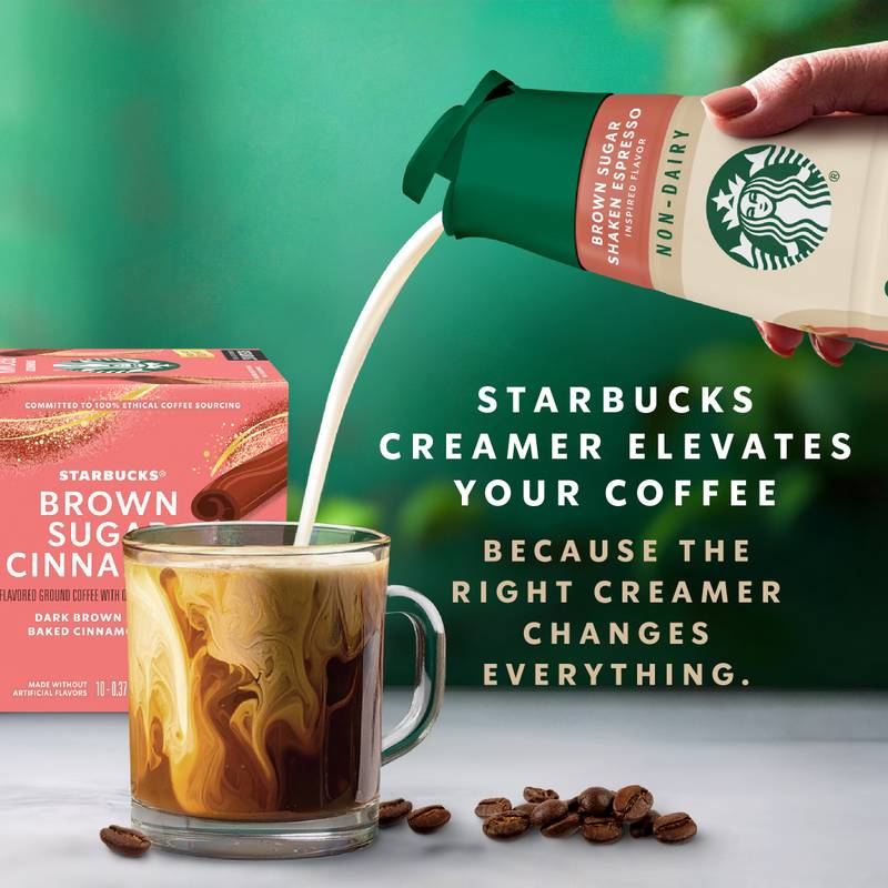 Starbucks Brown Sugar Shaken Espresso Inspired Oatmilk Creamer 28oz Btl