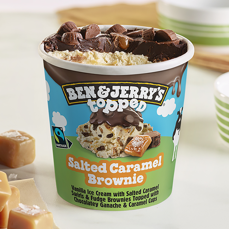 Ben & Jerry's Topped Salted Caramel Brownie Ice Cream Pint