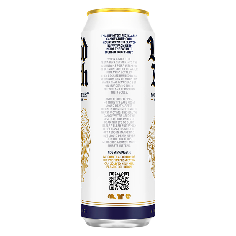 Liquid Death Mountain Water 8pk 19.2 oz King Size Can- XL