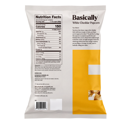 Basically White Cheddar Popcorn