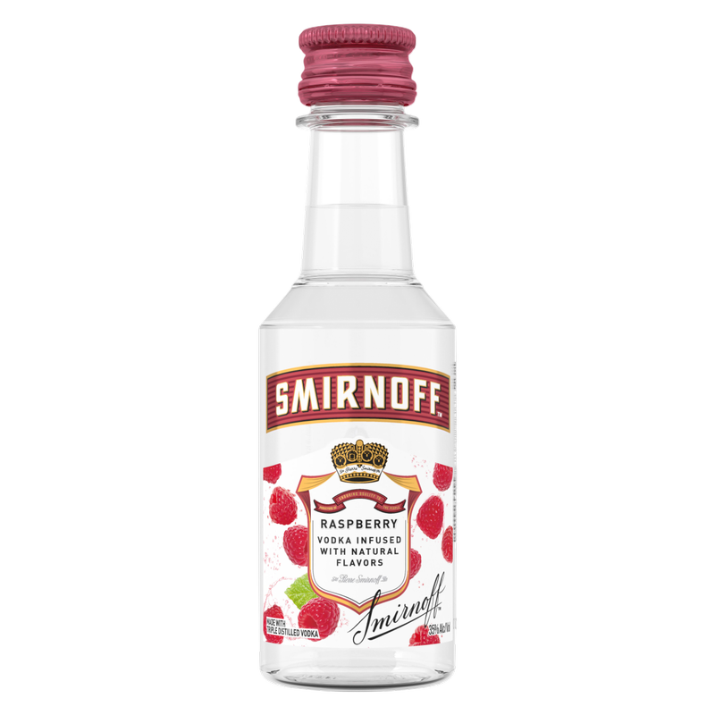 Smirnoff Raspberry Vodka 50ml (70 Proof)