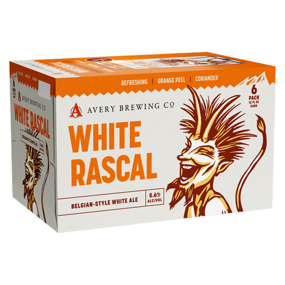 Avery White Rascal 6pk 12oz Can 5.6% ABV - Avery Brewing – BevMo!