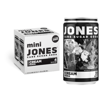 Jones Soda Cream 4pk 7.5oz Mini Can - Jones Soda – BevMo!