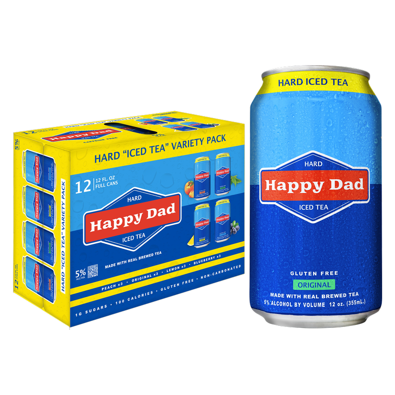 Happy Dad Hard Tea Variety Pack 12pk 12oz Can