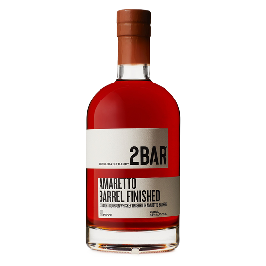 2Bar Amaretto Barrel Finish Bourbon 750ml (90 Proof)