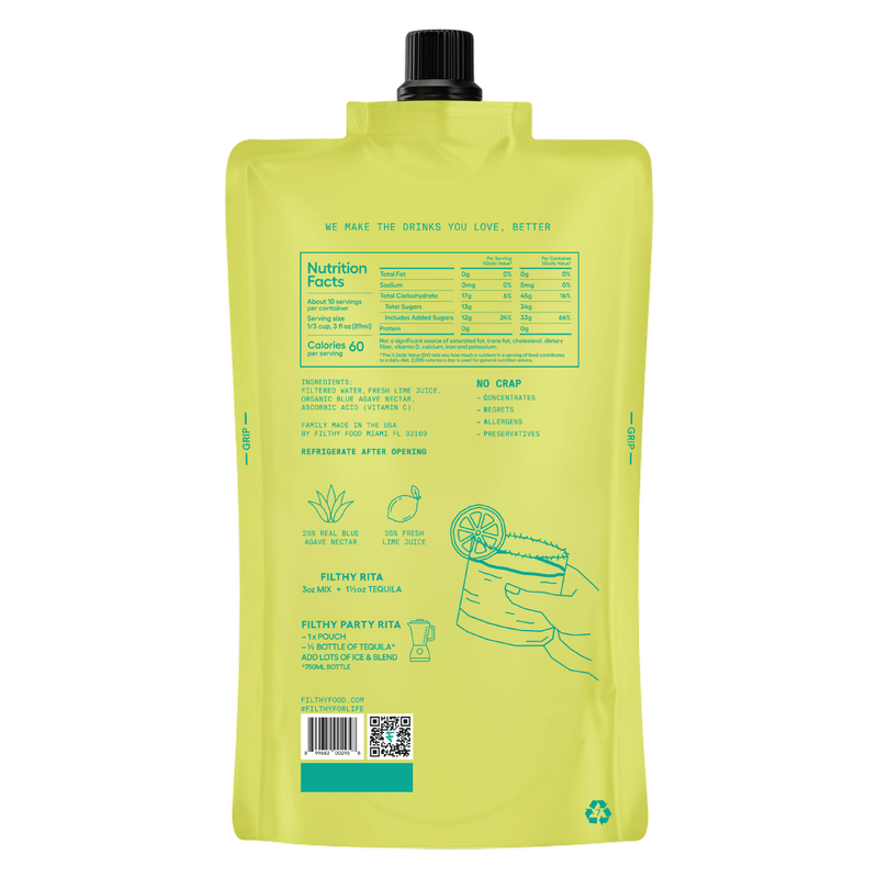 Filthy Margarita 32oz Pouch