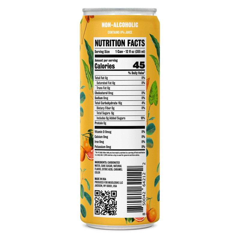 Mixoloshe Orange Old Fashioned NonAlcoholic Cocktail 4 pk BevMo!