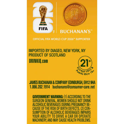 Buchanan's Deluxe & Pineapple 6pk 50ml Fifa Pack