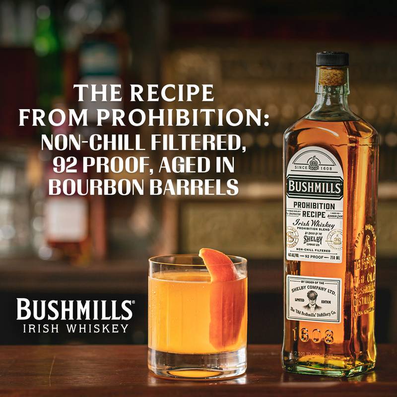 Fiole De Hanche Bushmills Irish Whiskey Porte-Clés – Édition Officielle Mini Flasque