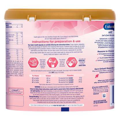 Enfamil A.R Infant Formula 19.5oz