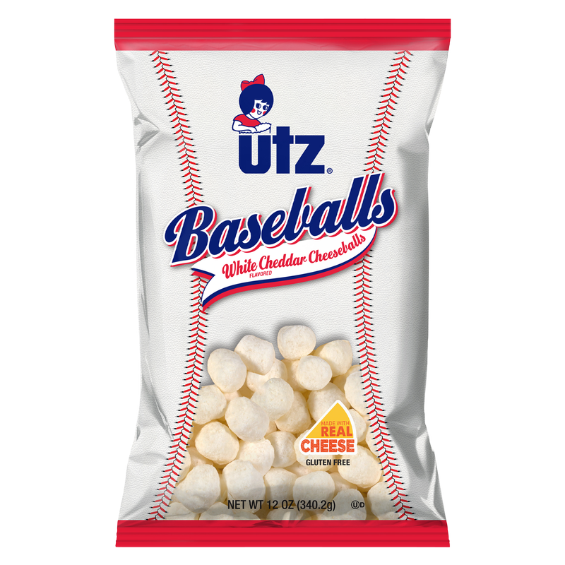 Utz Cheese Balls White Cheddar Baseballs 12oz