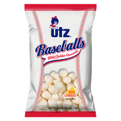Utz Cheese Balls White Cheddar Baseballs 12oz