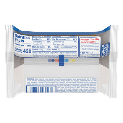 Hostess Iced Vanilla Artificially Flavored Zingers Single Serve 3.81oz