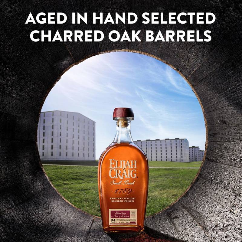 Elijah Craig Bourbon 750ml (94 Proof) - Elijah Craig – BevMo!
