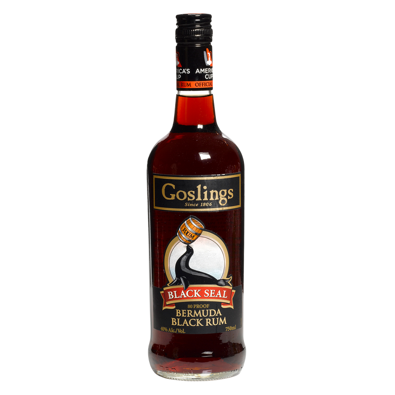 Goslings Black Seal Rum 750ml (80 Proof)
