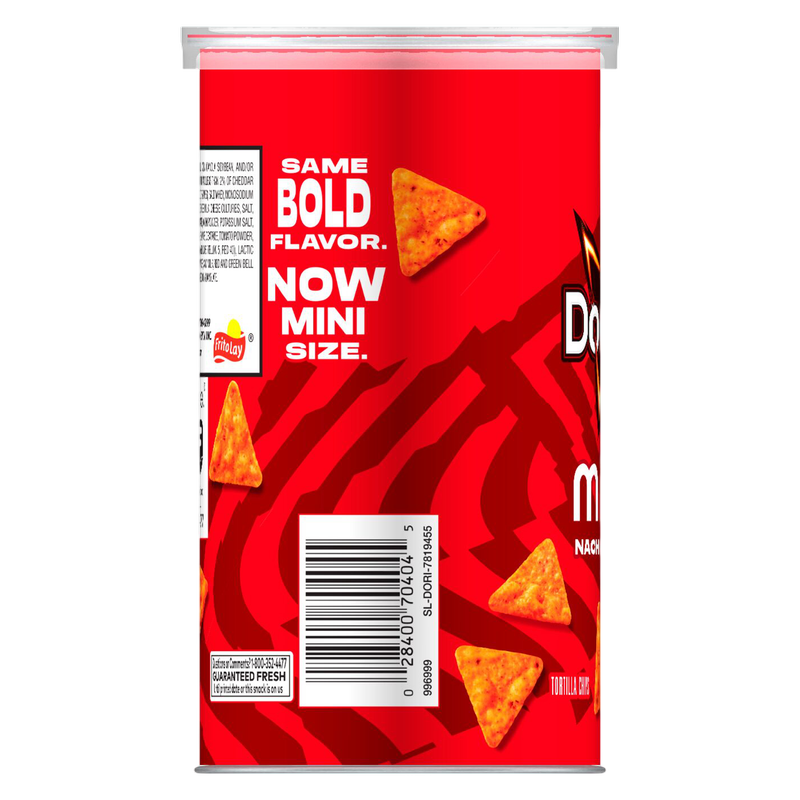 Doritos Nacho Cheese Minis Can, 1.95 oz