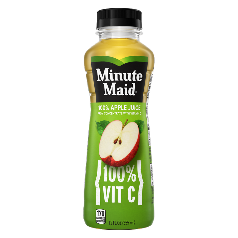 Minute Maid Apple Juice 12oz Btl