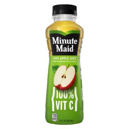 Minute Maid Apple Juice 12oz Btl