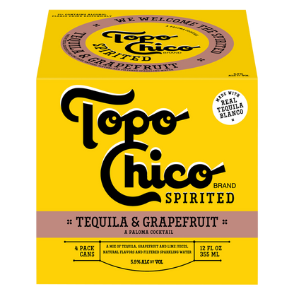 Topo Chico Spirited Tequila & Grapefruit 4pk 12oz cans 5.9% ABV