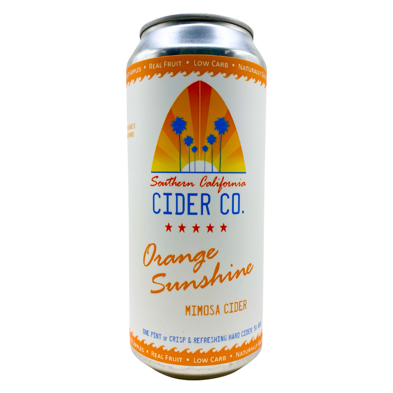 Southern California Cider Orange Sunshine - Mimosa Cider 4pk 16oz Can 5% ABV