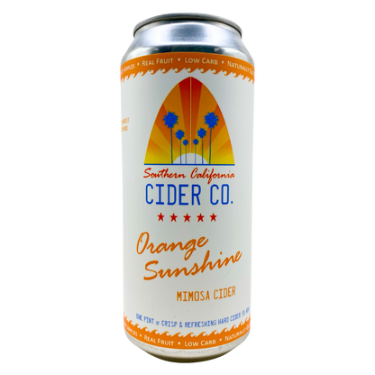 Southern California Cider Orange Sunshine - Mimosa Cider 4pk 16oz Can 5% ABV