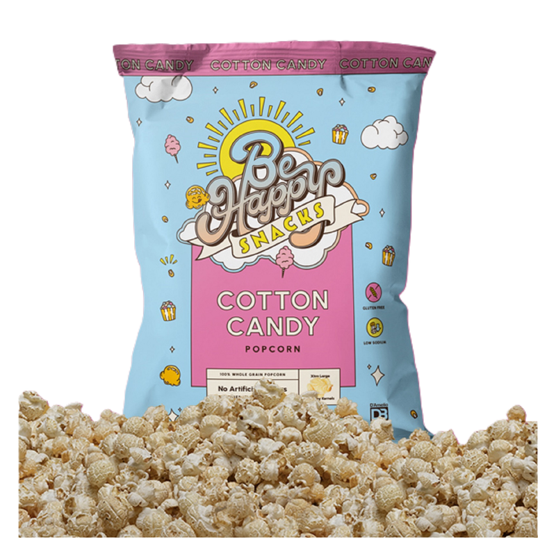 Be Happy Popcorn Cotton Candy 5oz