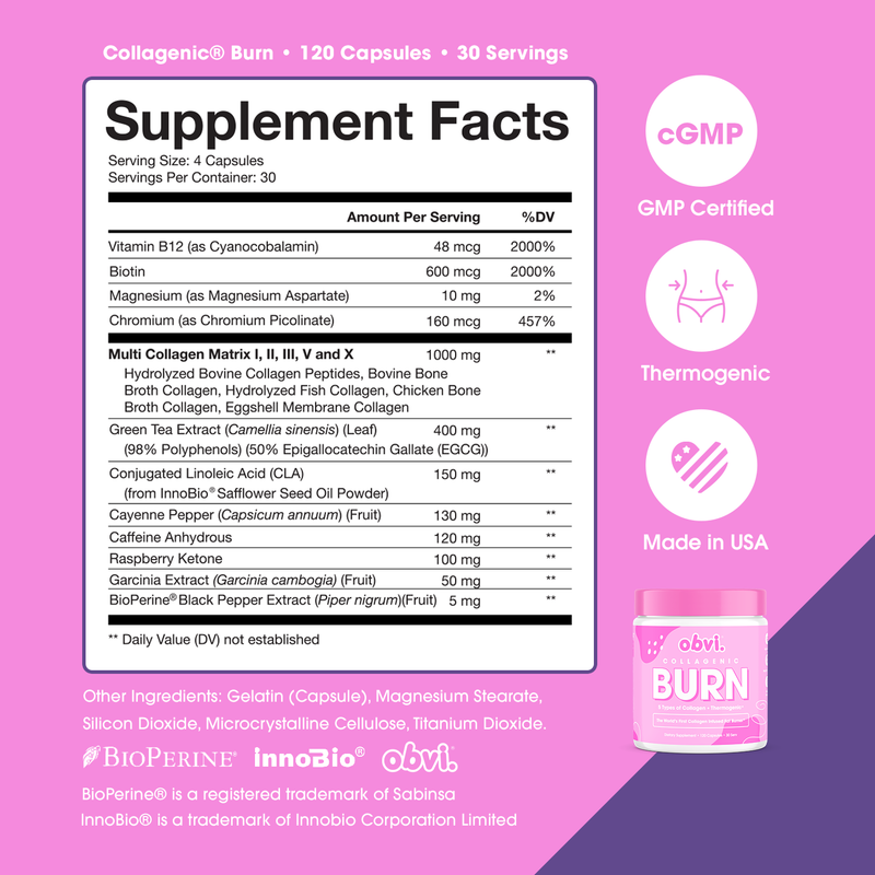 Obvi Collagenic Burn 3.8 oz