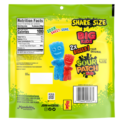 Sour Patch Kids Big Kids Soft & Chewy Candy 12oz
