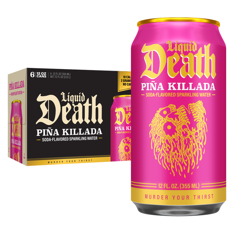 Liquid Death Piña Killada Sparkling Water 6pk 12oz Can