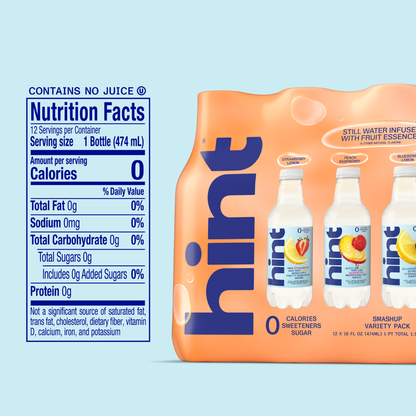 Hint Smashup Variety Pack 12pk 16oz Btl