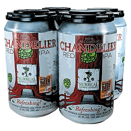 Surreal Brewing Chandelier Red IPA Non-Alcoholic 4pk 12oz Can
