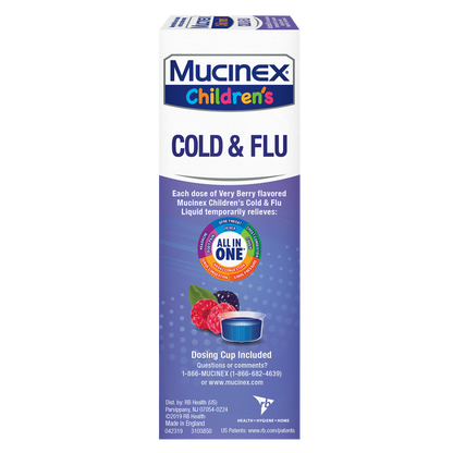 Mucinex Children`s Liquid Cold & Flu - Very Berry 4oz
