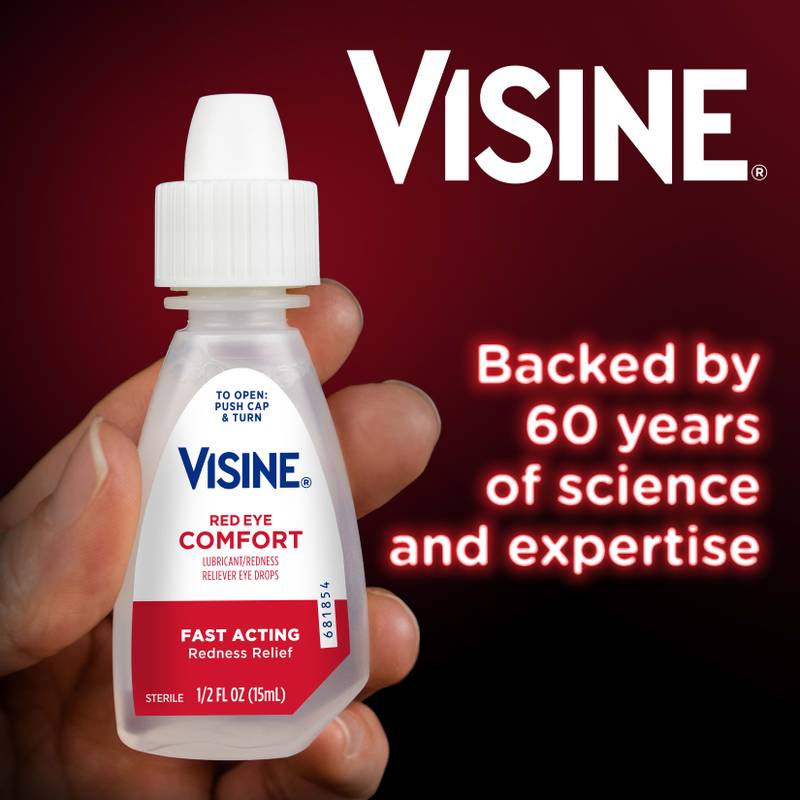 Visine Red Eye Comfort Redness Reliever Eye Drops 0.5oz