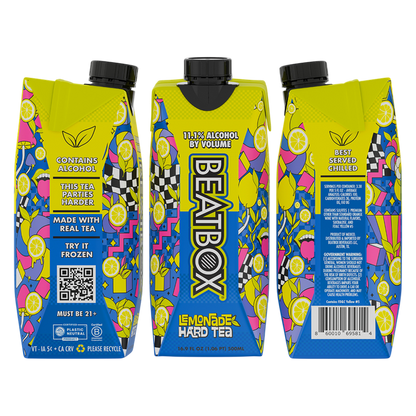 BeatBox Lemonade Hard Tea 500ml 11.% ABV Wine-Based