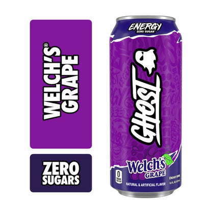 GHOST ENERGY Welch's Grape 16oz Can