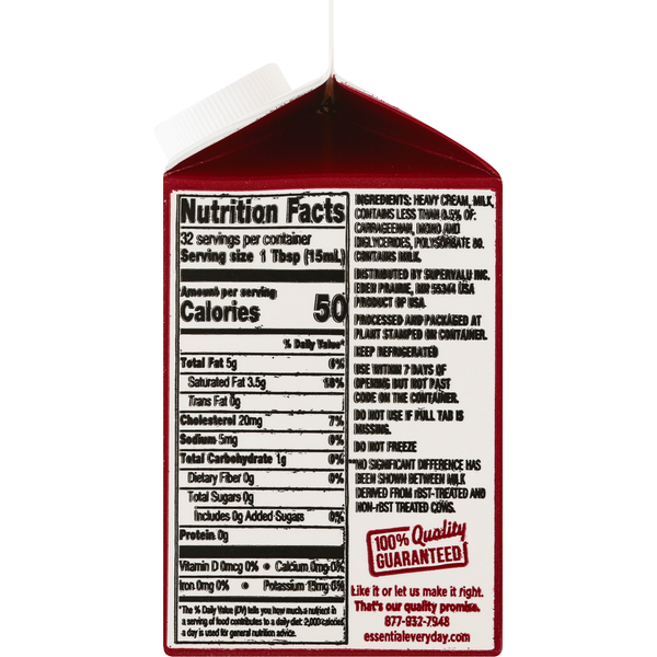 Essential Everyday Heavy Whipping Cream 16oz Ctn