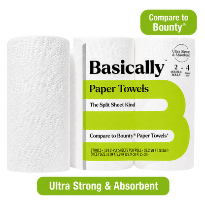Basically 2ct DOUBLE Roll Paper Towels