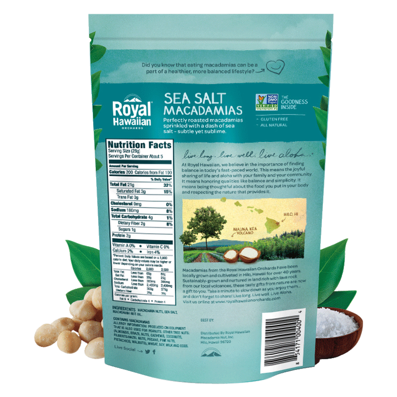 Royal Hawaiian Sea Salt Macadamia Nuts 5oz