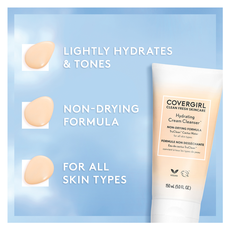 covergirl succulent citrus Covergirl Clean Fresh Skincare Hydrating Cream Cleanser