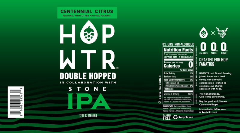 HOPWTR Centennial Citrus 6pk 12oz Can