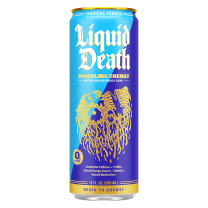 Liquid Death Tropical Terror Sparkling Energy 12oz Can