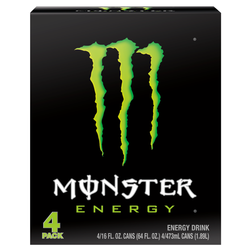 Monster Energy Green 4pk 16oz Can