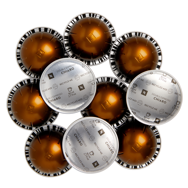 Nespresso Vertuo Double Espresso Chiaro Capsules 10ct 2.7oz