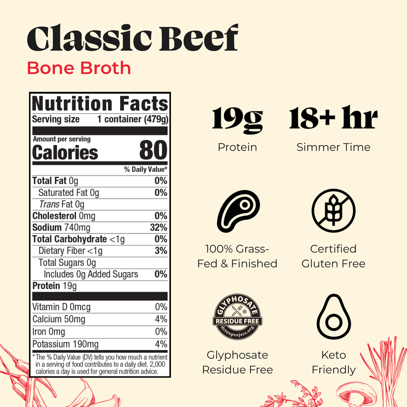Kettle & Fire Beef Bone Broth 16.9oz